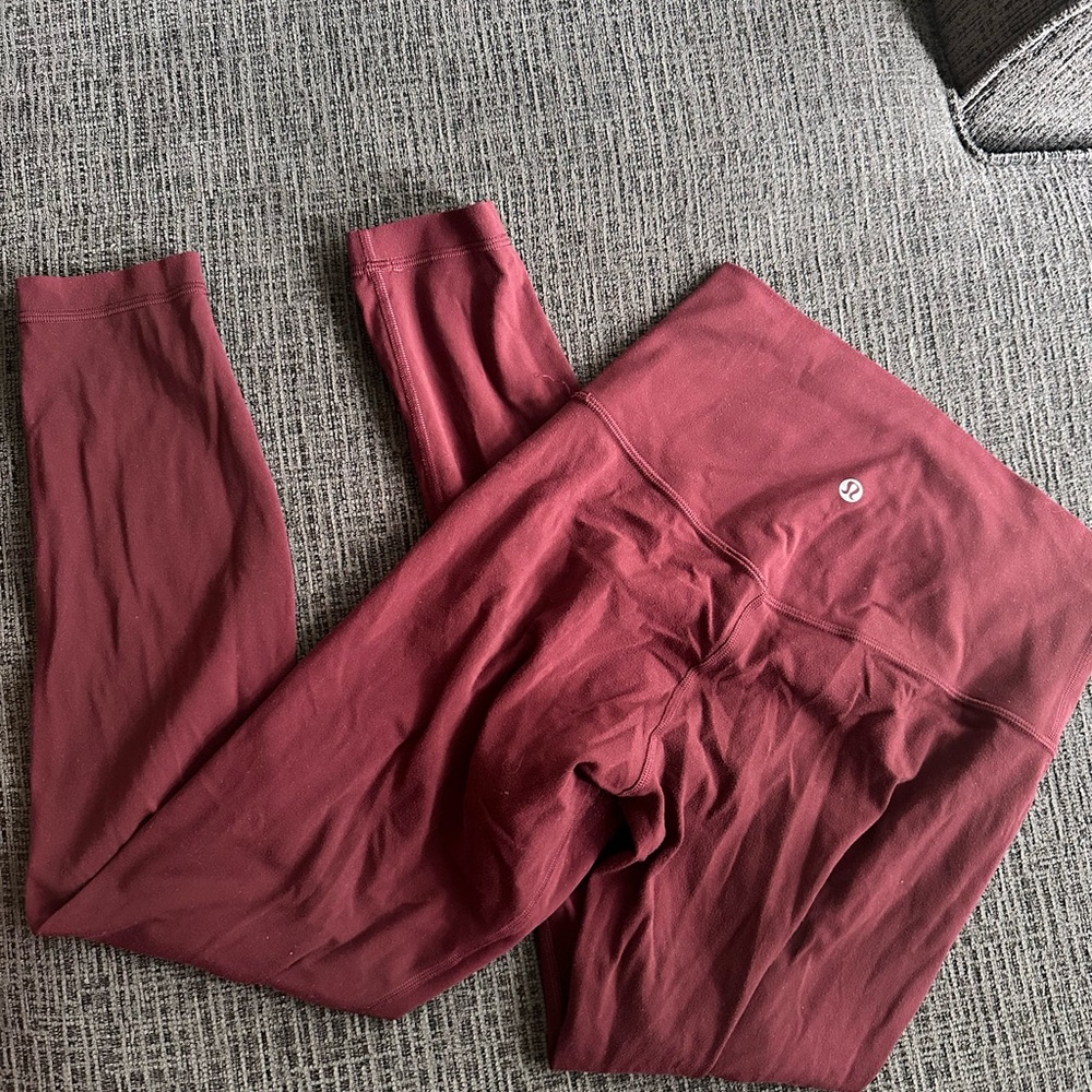 Lululemon Burgundy Leggings